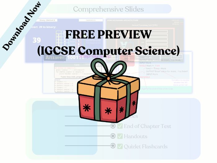 IGCSE Computer Science Free Preview - Chapter 1