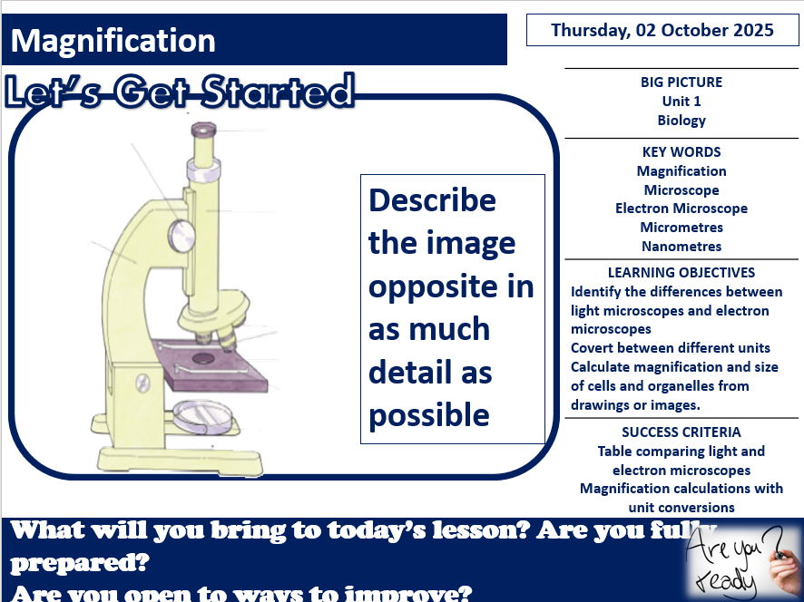 Magnification- AAQ Applied Science