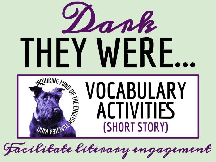 "Dark They Were and Golden Eyed" by Ray Bradbury Vocabulary Worksheet, Crossword, and Word Search