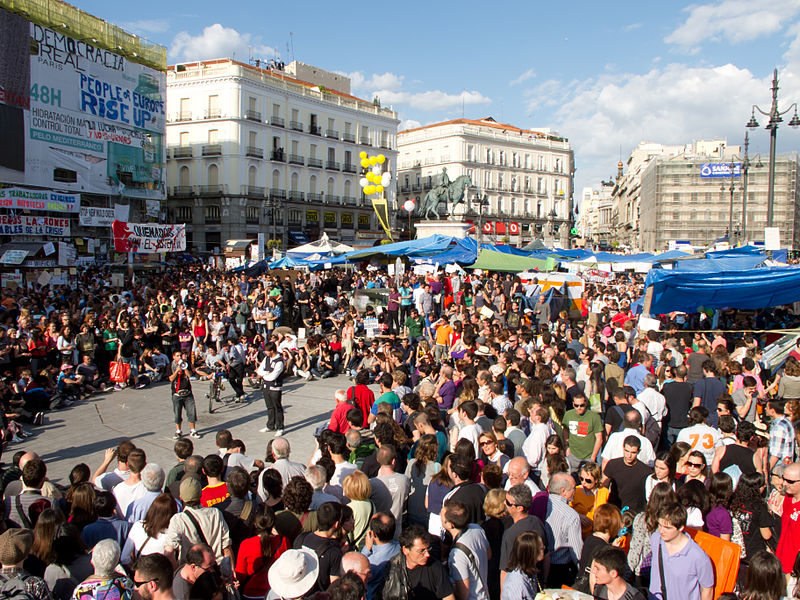 15-m: Protesta social de jóvenes en España