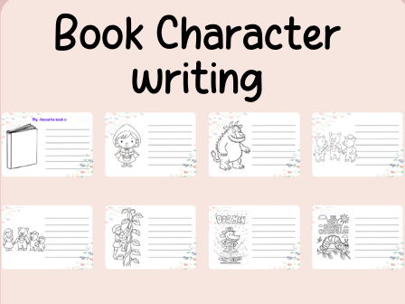 World book day- character- book writing- continuous provision
