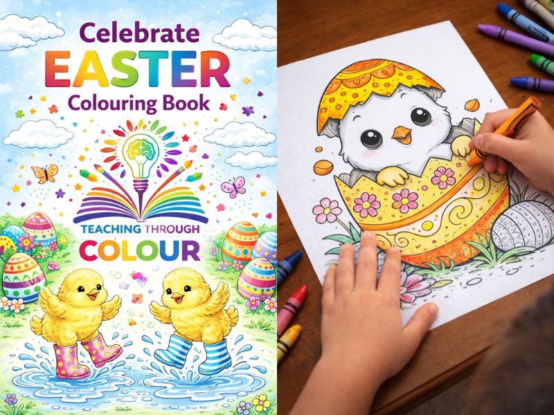 Easter Colouring Worksheets for Kids - Printable Easter Activity Book