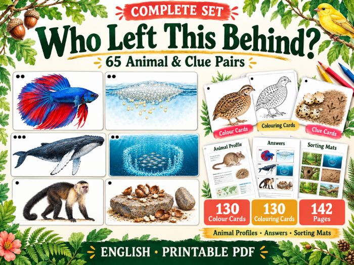 Who Left This Behind? – 65 Animal Pairs cards