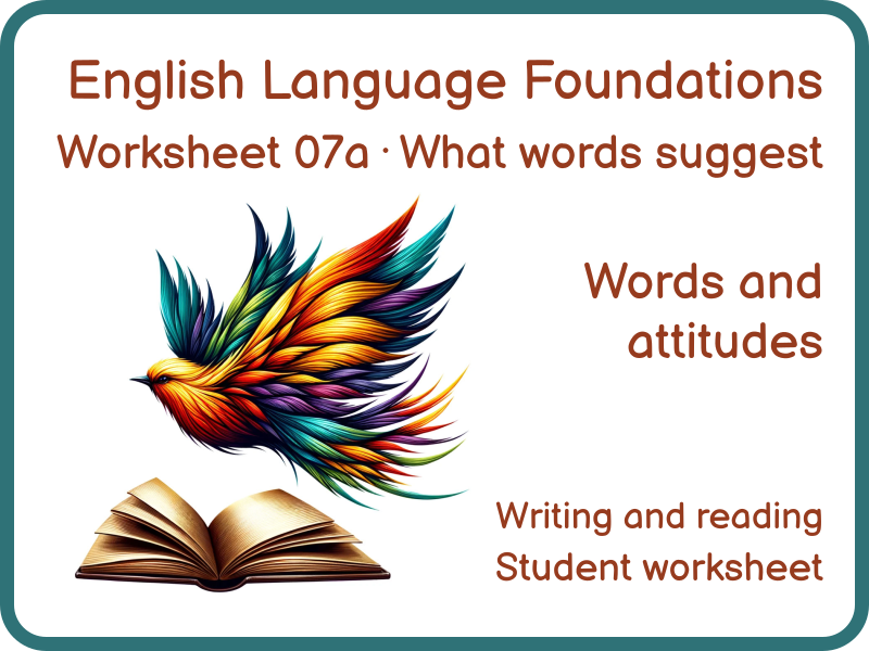Language Analysis Attitudes Worksheet KS3 GCSE English Language 07a