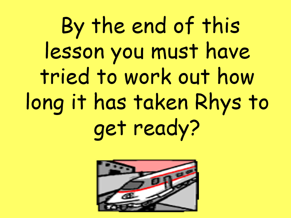 Problem solving activity using speed, distance and time