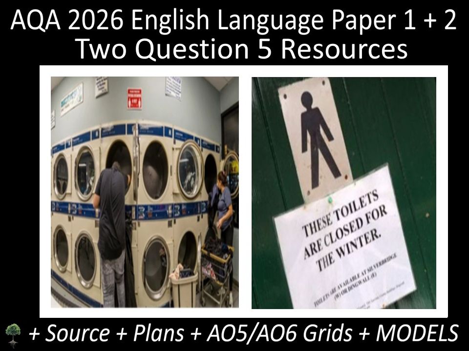 Two Question 5: AQA 2026 English Language Paper 1 + 2 | Resources