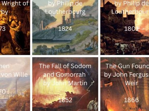 Industrial Revolution - Paintings Sequencing Whole Class Activity