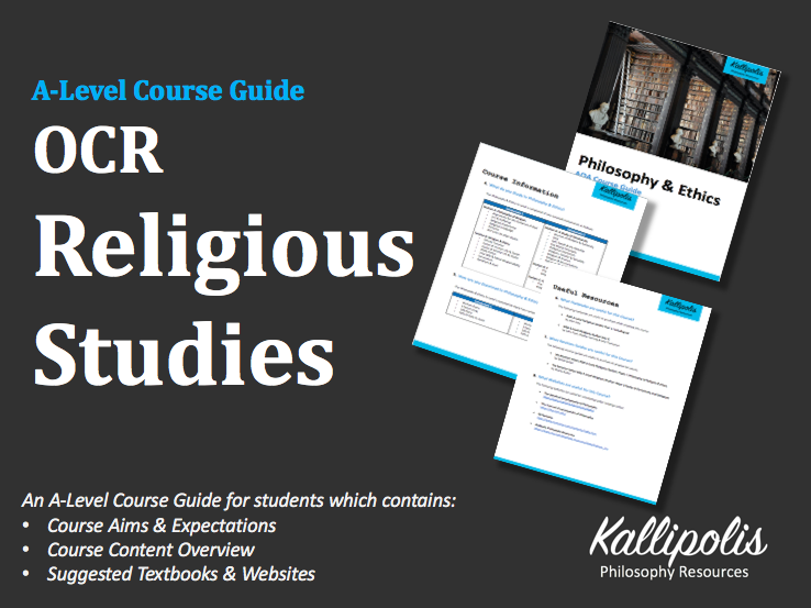 OCR A Level Religious Studies Course Guide Teaching Resources