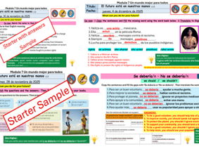 AQA 2026 Spanish M7 Whole Unit 5- 3 Lessons ready to use.