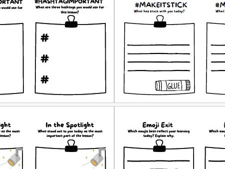 Exit Ticket (Post Its)