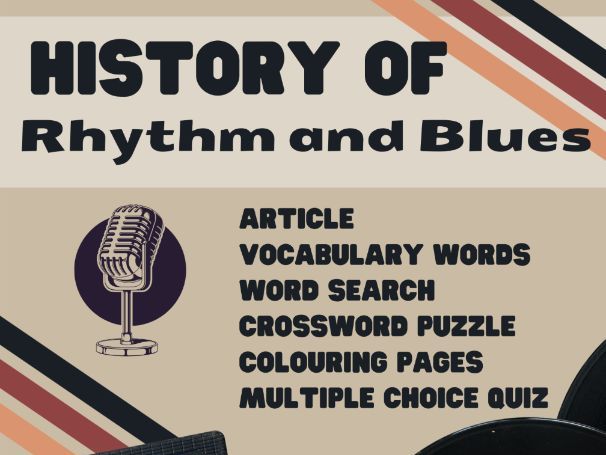 History of R&B Music - No Prep Emergency Sub Plans for Non Music Subs