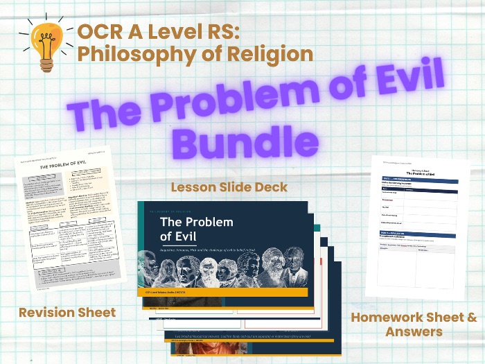 OCR A Level Religious Studies | Philosophy of Religion H573/01 | The Problem of Evil