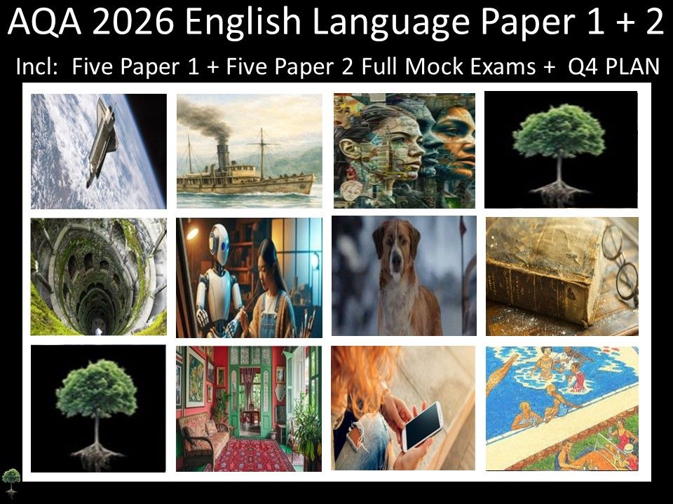 Ten AQA 2026 English Language Paper 1 + 2 Mocks | Q4 Plan