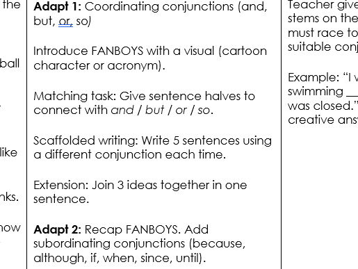 SEND English Our Day Out MTP