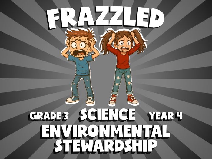 Environmental Stewardship FRAZZLED Science Game | No-Prep Year 4 Review Activity