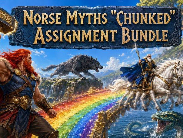 Norse Myths "Chunked" Assignment Bundle (15 Assignments)