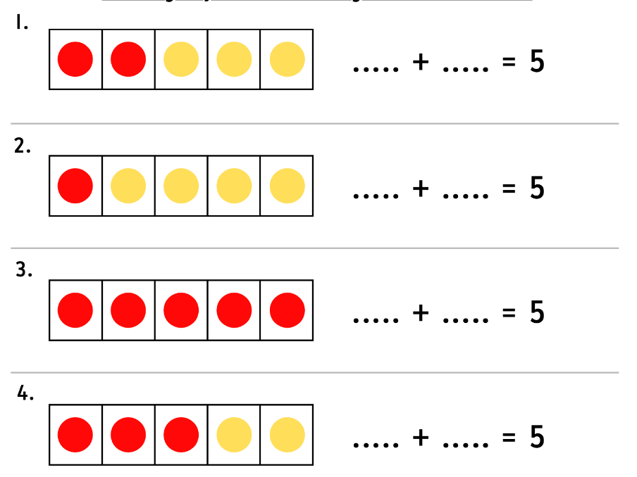 Year 1 Number Bonds to 5–10 | Fluency Worksheet Bundle