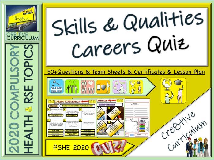 Skills and Qualities Careers Quiz