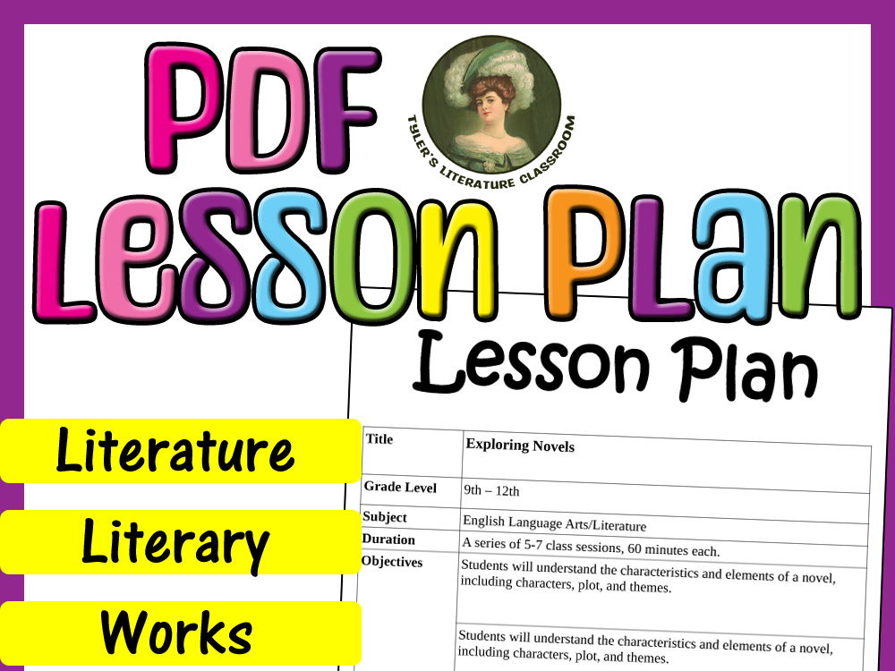 Literary Works & Cultural Context : Editable Lesson Plan for High School