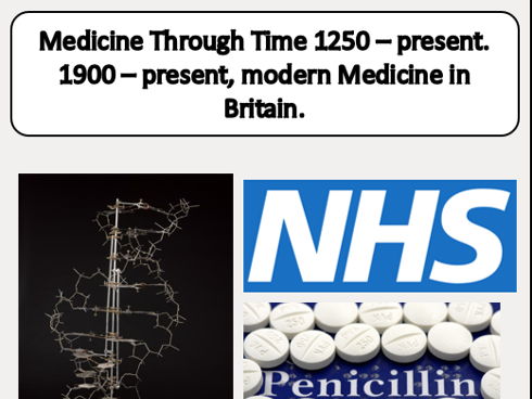 Edexcel GCSE History Modern Medicine booklet (1900-present) for Medicine in Britain, 1250-present.