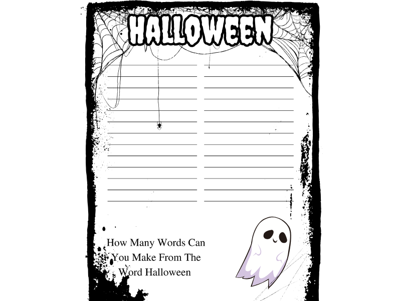 Halloween Fun Pack-12 Adventurous Halloween Pages