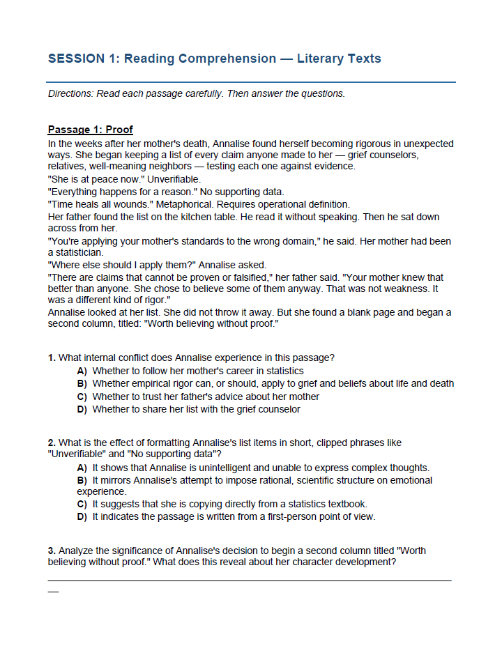New York NYS ELA Practice Test for Grade 7 | Teaching Resources