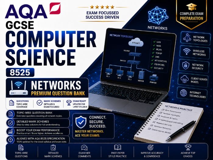 AQA GCSE Computer Science Networks | Premium Question Bank |Questions & Full Mark Schemes