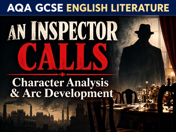 An Inspector Calls Character Analysis & Arc Development GCSE English Literature Lesson + Worksheet