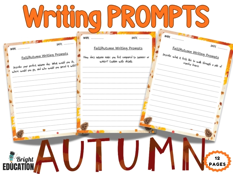 Fall & Autumn Writing Prompts | Seasonal Creative Writing Worksheets