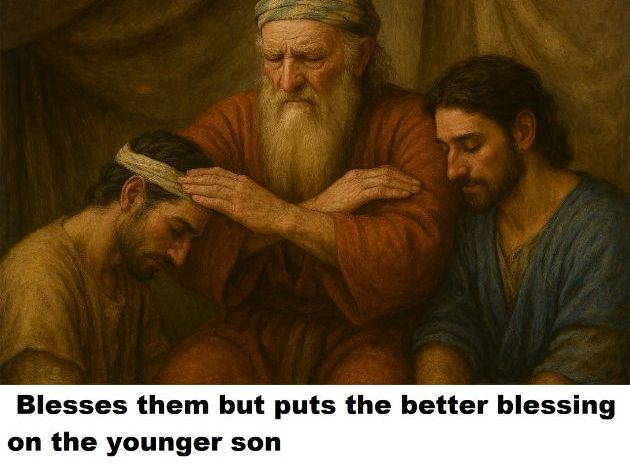 BIBLE 51  GENESIS 48     JACOB BLESSES THE TWO SONS OF JOSEPGH