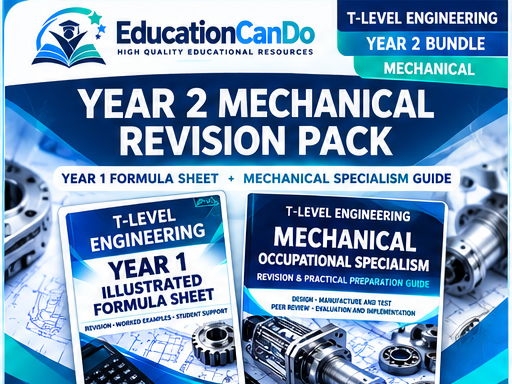 T-Level Engineering Year 2 Mechanical Revision Bundle | Occupational Specialism