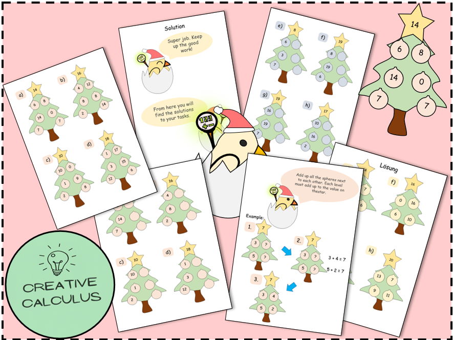 Number houses: Christmas - Number range: 20