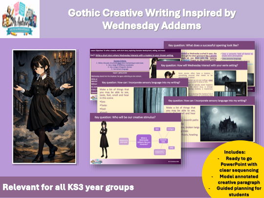 Creative/Gothic Writing - 'Wednesday'