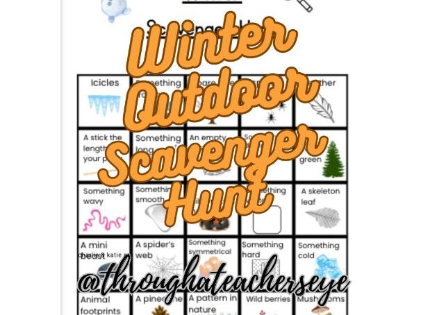 Winter Outdoor Scavenger Hunt