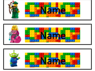 Lego Drawer Labels Editable