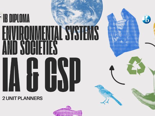 IB ESS IA & CSP Unit Planners Bundle – Individual Investigation & Collaborative Sciences Project