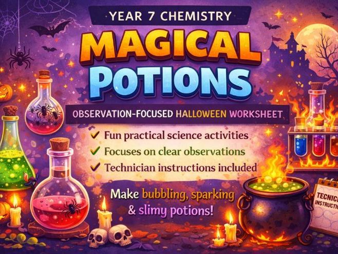 KS3 Chemistry: Magical Potions – Observation-Focused Halloween Practical