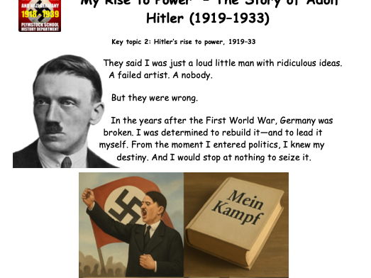Edexcel GCSE Weimar and Nazi Germany - Story Pt2