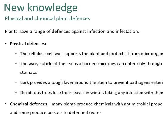 Plant defence responses