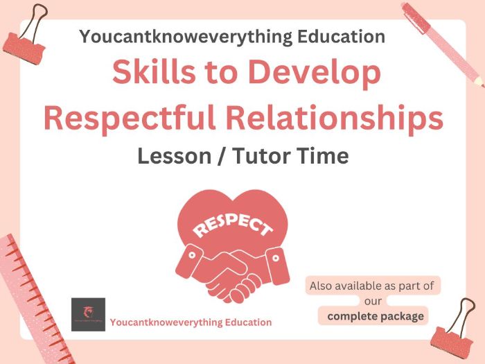 Skills to Develop Respectful Relationships