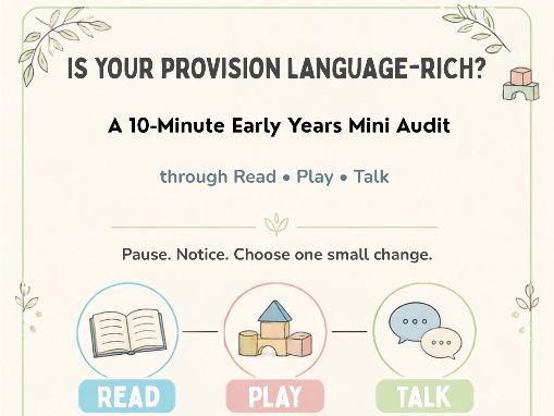 EYFS 10 Minute Mini Language-Rich Audit