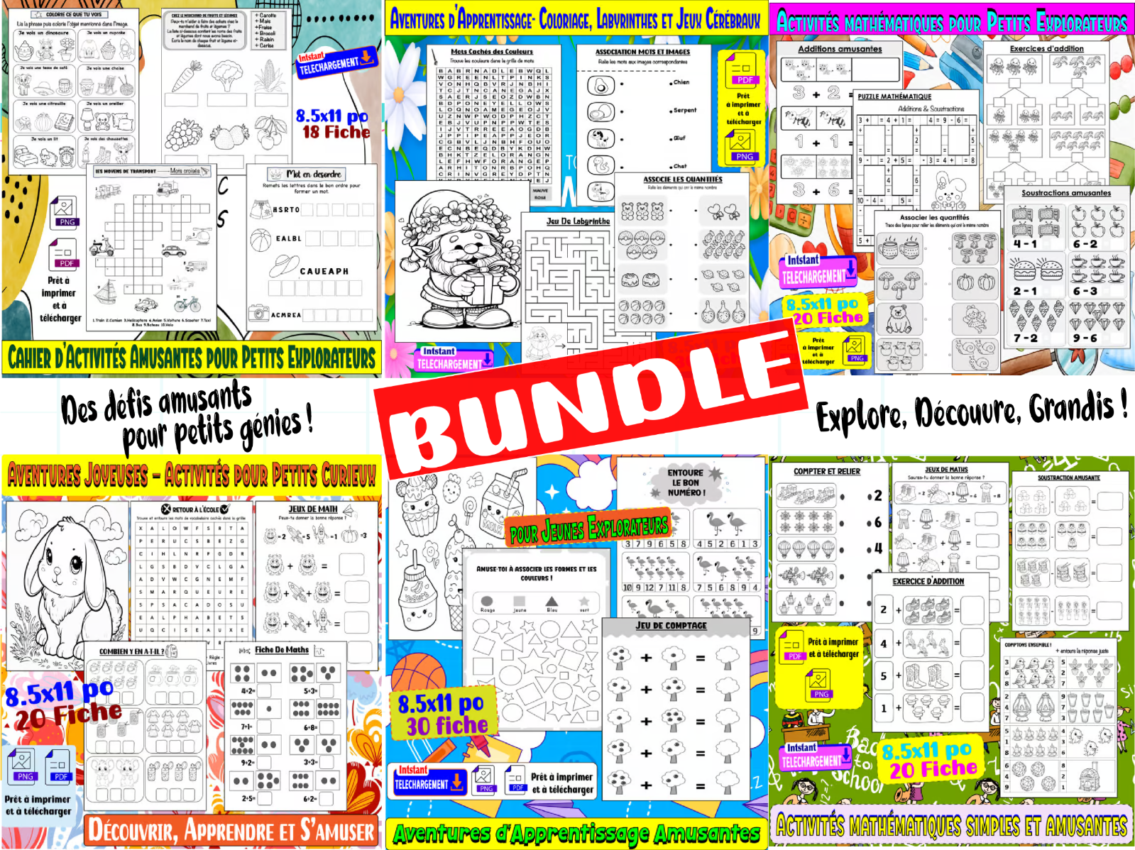 Pack de Jeux Amusants et Activités Mathématiques