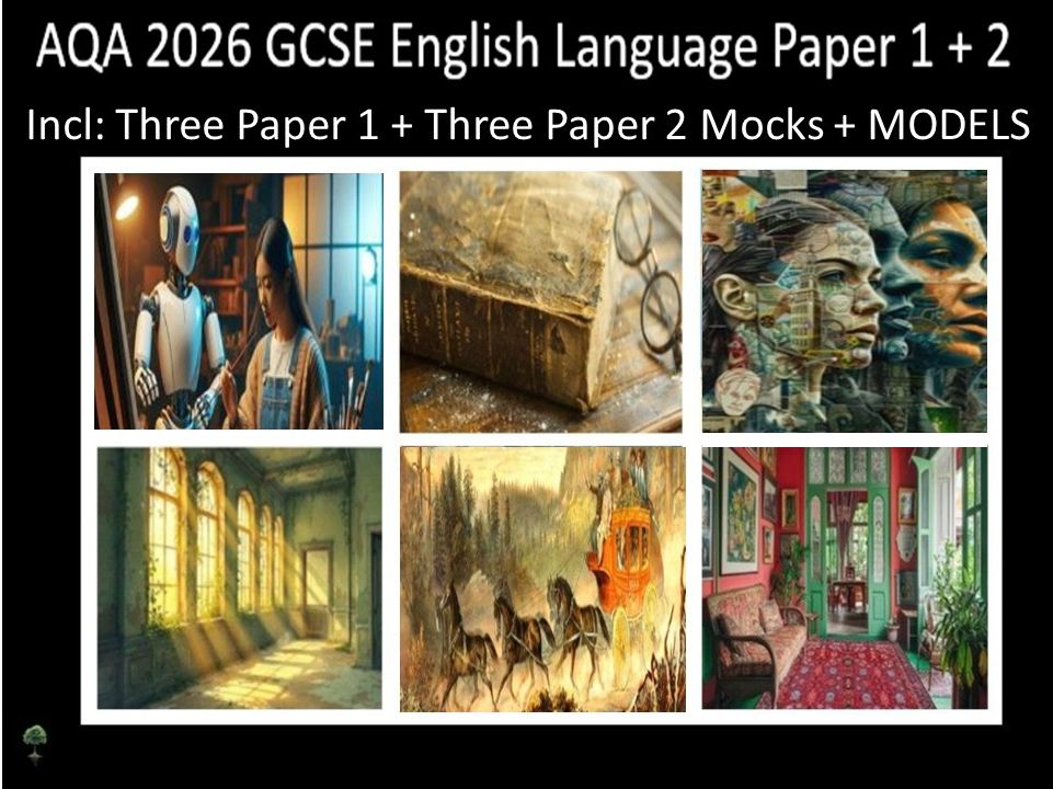 Six AQA 2026 GCSE English Language Paper 1 & 2 Mocks | Models