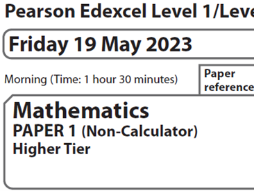 Edexcel GCSE Maths 2023 Papers 1-3 worked solutions