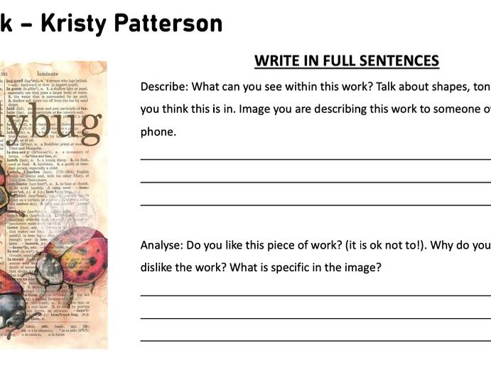Kristy Patterson Analysis Pages