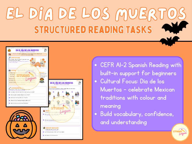 Day of the Dead Reading Text | El Día de los Muertos PDF Activity | KS2/3 | CfE Level 2-3