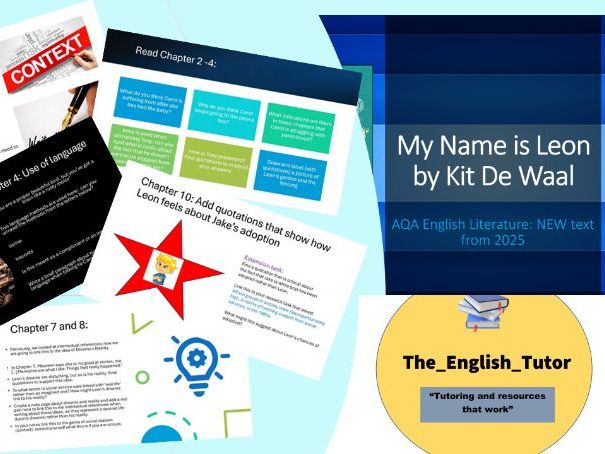 My Name is Leon: NEW AQA Modern Text: Chapters 1-10