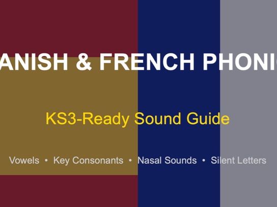 Spanish & French Phonics Bundle | PowerPoint (classroom displays) + Read Aloud Texts (y7-11)