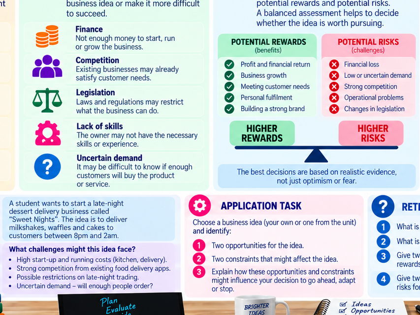BTEC International Level 3 Business Unit 33: Enterprise and Entrepreneurs