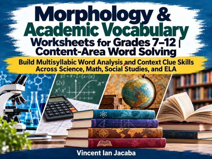 Morphology: Content-Area Word Solving Worksheets Grades 7–12